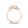 thumbnail image 4 of Forever Jewels 2Ct Marquise Cut Moissanite Women Engagement Ring 14K Rose Gold Plated, 4 of 5