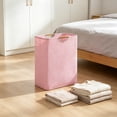 thumbnail image 4 of Large Capacity Laundry Hamper with Handles, Foldable Laundry Hamper, Freestanding Waterproof Clothes Hamper for Bedroom, Bathroom, Dorm, Laundry Room (Pink), 4 of 6