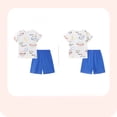 thumbnail image 3 of Emy Dola Toddler Boy Summer Clothes 2-Pieces Outfits Kids Casual Cute Graphic Cotton Short Sleeve Shirt Shorts Set 2-7 Years, 3 of 7