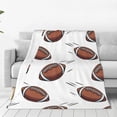 thumbnail image 3 of Yibo Football Theme Blanket Flannel Soft and Comfortable Anti-static Bed Sofa Blanket, 3 of 9