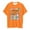 Z-42-Orange, variant on Hwmodou Girls Kids 100 Days Of School Print Crewneck Loose Short Sleeve Spring T-Shirts Simple Fashion,3-13Y