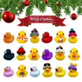 thumbnail image 2 of Calendario de Adviento navideño con cuenta regresiva de 24 días y 24 patos de goma para niños, 2 of 5