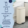 thumbnail image 4 of happimess Curtis 8-Gallon Step-Open Trash Can, Limestone Beige, HPM1011I, 4 of 10