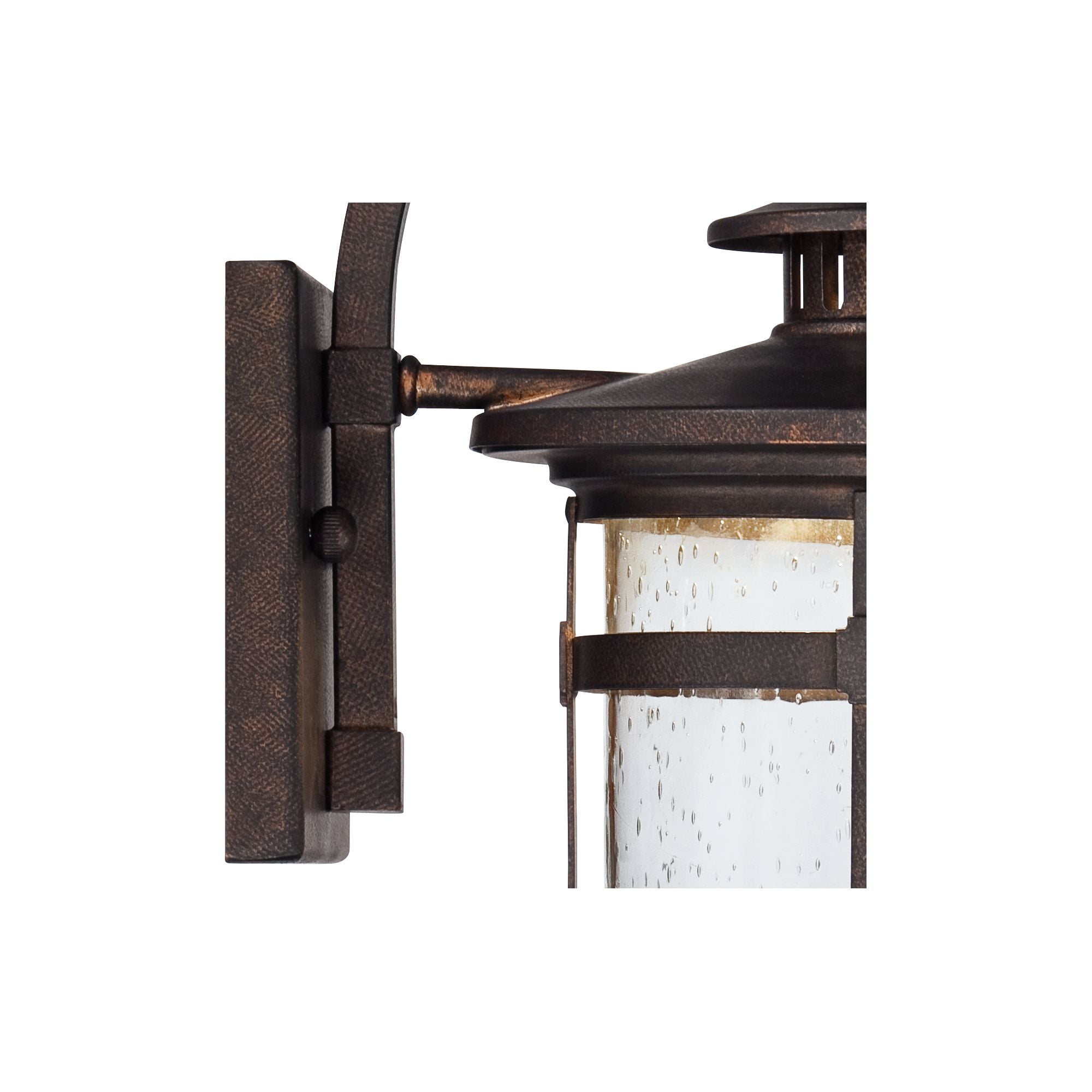 Franklin Iron Works Rustic Outdoor Wall Light LED Bronze Hanging Lantern Sconce Fixture for House Deck Porch Patio