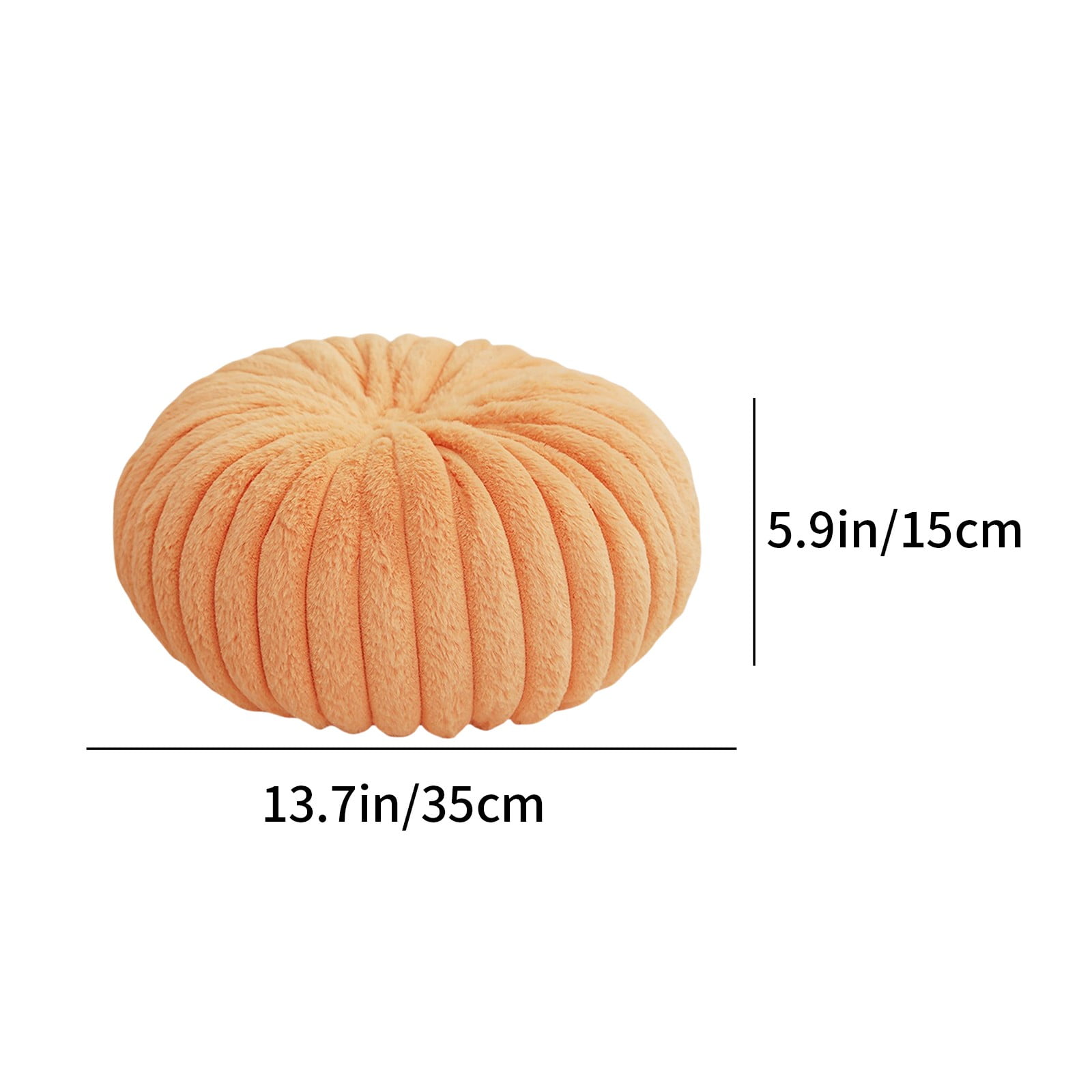 Hvmvliv 13.77x13.77x5.9in Throw Pillow for Couch Pumpkin Cushion Sofa Decorative Cushion Pumpkin Sofa Pillow Lazy Person Pillow Living Room Pillow Tatami Orange