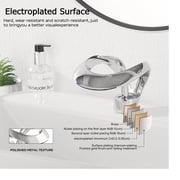 Chrome Elegant Vessel Sink Faucet 1 Hole Waterfall Vanity Mixer Faucet Single Handle