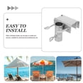 thumbnail image 3 of COMPUKAS 1Set Easy to Remove Iron Parasol Support Bracket for Outdoor Use, 3 of 6