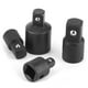 thumbnail image 1 of Reductor de dado de accionamiento, 4 piezas, adaptador de llave de 1/4 pulg., 3/8 pulg. y 1/2 pulg., adaptador de manguito de llave de vanguardia Características, 1 of 12