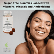 Clear Skin Sugar Free Complexion Gummy, Healthy Skin Support, Vitamins A, Zinc, B5 Pantothenic Acid, Dandelion, Aronia, Licorice, Strawberry Mango Flavor - 60 Count (Pack of 1)