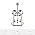 thumbnail image 2 of Hunter Fans 16" Astwood 4-Light Ceiling Light Polished Nickel Finish, 2 of 12