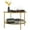 Gold,Glass+Metal, variant on Homcom Side Table with Storage,26" Round End Table,2-Tier Tempered Glass Coffee Table with Steel Frame for Living Room,Gold,Gold Glass+Metal Furniture Primary Living Space Tables