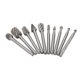 thumbnail image 5 of 10 Pcs Rotary File Fast Chip Cutting Grinder Bit High Hardness HSS Carving Burr Rotary Tool Set for Wood Plastic, 5 of 5