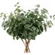 thumbnail image 1 of 6 racimos de flores artificiales de eucalipto, ramas de hojas artificiales de seda sintética, plantas artificiales de follaje verde, para arreglos florales, decoración del hogar, bodas, 1 of 4