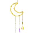 thumbnail image 2 of Moon Shape Hanging Wind Chimes, Crystal-Decorated Hanging Ornaments, Room Wall Decor, Crystal Dream Catcher Pendant for Windows, Gardens, Home Decoration, 2 of 5