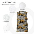 thumbnail image 3 of Xecao Retro Excavator print basketball shirt for both men and women, a unisex basketball jersey perfect for theme parties-Large, 3 of 6