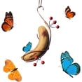thumbnail image 1 of Hamaca de plátano con forma de mariposa, soporte resistente para plátanos, Mini alimentador de plátanos con mariposa colgante, Ideal para atraer insectos y mariposas, 1 of 5