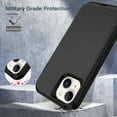 thumbnail image 6 of Apple iPhone 15 / iPhone 14 / iPhone 13  Case Shockproof Dust/Drop Proof 3 in 1 Full Body Rugged Heavy Duty Durable Cover 6.1" Black, 6 of 8