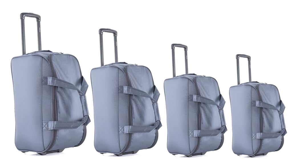 IZOD Carol Lightweight Soft Shell Rolling Duffel Bag with Wheels and Telescopic Handle – Travel-Ready Luggage Duffel