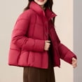 thumbnail image 4 of Veste Matelassée pour Femmes, Manteau d'Hiver Décontracté à Manches Longues avec Fibre de Polyester, Confort Léger pour Usage Quotidien, 4 of 8