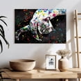 thumbnail image 3 of Elephant Stock Siamese Cat Color Splash Paint Wall Art - Horizontal Canvas Wall Art - Living Room Wall Decor - Animal Canvas - White And Gray Decor - 24" x 16", 3 of 8