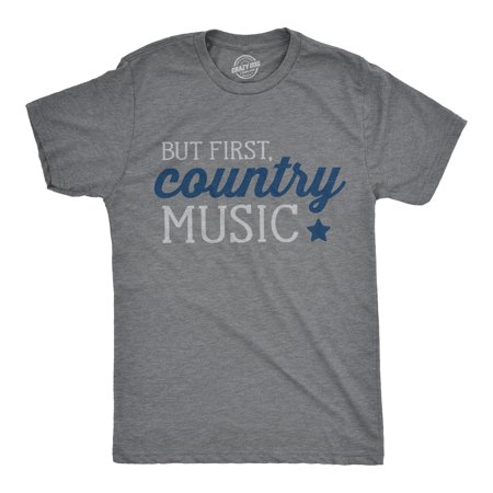 Mens But First Country Music Tshirt Cool Outdoor Summer Festival Tee For