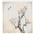 thumbnail image 3 of Ambesonne Floral Shower Curtain, Classical, 69"Wx70"L, Grey White, 3 of 5
