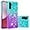 Blue Gradient, variant on Compatible with Samsung Galaxy A14 5G Case Glitter Liquid Galaxy A14 5G Case for Girls Women Shiny Flowing Love Heart Clear Shockproof Case for Samsung A14 5G Liquid Purple Gradient