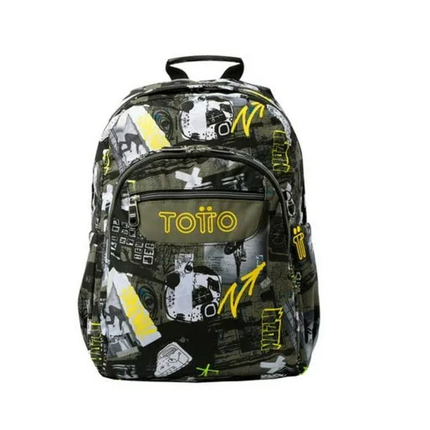 Mochila Escolar Grande para Niño Porta Laptop 14 Repelente a Líquidos | 20 L ACUARELA TOTTO