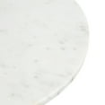 thumbnail image 3 of Kate and Laurel Tira Round Side Table, 14 x 14 x 24, White and Silver, Decorative Pedestal Style End Table for Use as a Bedroom Nightstand or Living Room Accent, 3 of 7