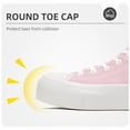 thumbnail image 3 of Platform Canvas Sneakers&nbsp;for Womens mens Fashion High Top Canvas Platform Shoes Casual Lace-up Shoes&nbsp;Comfortable Lightweight Walking Shoes for Daily Work, 3 of 6