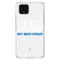 thumbnail image 1 of DistinctInk Clear Shockproof Hybrid Case for Google Pixel 4 (6.1" Screen) - TPU Bumper Acrylic Back Tempered Glass Screen Protector - Bass - It's Like Guitar But Much Cooler, 1 of 1