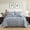 Blue, variant on BCOTTOND Hotel-Grade Queen Size Quilt Set, 100% Cotton Reversible Damask Bedspread, Pre-Washed 3-Piece Lightweight Coverlet with 2 Shams, Black Gold