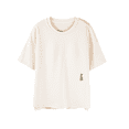 thumbnail image 2 of Cotton Women Pajama Set 2 Pcs Short Sleeve Pullover Top Sleepwear Long PJ Pants, 2 of 7