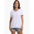 thumbnail image 3 of Womens Short Sleeve Round Neck Shirts Summer Top Fashion Basic Tee, 3 of 6
