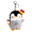 Red Blue Hat, variant on Cartoon Penguin Keychain Cute Soft Penguin Keyring Backpack Pendant