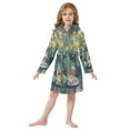 thumbnail image 6 of FORMRS Kids Bathrobe Unisex Hooded Robe Toddler Pajamas Sleepwear, Size 2-3T, Sunshine Goldfish, 6 of 7