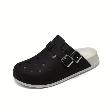 

Ladies casual fashion slip-on flat sandals with TPU toe cap and Eva sole