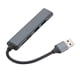 thumbnail image 2 of Diseño elegante USB 3.0 Docking Hub, con lector de tarjetas TF/SD Docking Station 2x USB 2.0 USB Splitter para dispositivos USB Gaming Desk Laptops PC, 2 of 7