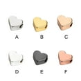 thumbnail image 3 of Qarigey 10X con cuentas de corazón espaciador DIY Prop cobre mano de obra fina superficie lisa multicolor sin rebabas dulce regalo Ropa, zapatos y accesorios Miscelánea Oro rosa, 3 of 6