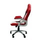 ViscoLogic Chaise de Bureau Pivotante de Style Gaming de la Série (Rouge -Blanc-Noir) – image 5 sur 8