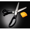 thumbnail image 1 of (3mm Arc)Fabric Pinking Shears, Serrated and Scalloped Dressmaking Scissors,MU, 1 of 5