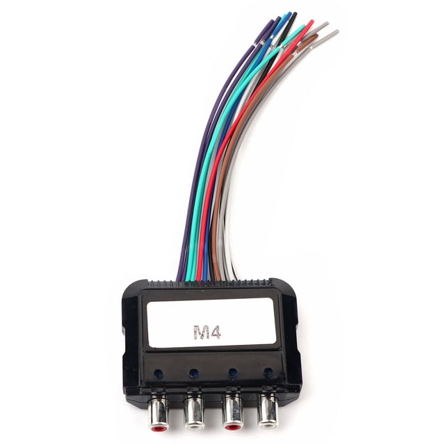 Subwoofer estéreo para coche, convertidor de Audio alto a bajo de 4 canales con cable de Control de amplificador de potencia Jadeshay A