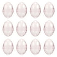thumbnail image 1 of 12 huevos transparentes, huevos de Pascua rellenables, suministros para la búsqueda de Pascua, decoraciones para el hogar, cajas de dulces, canastas rosa claro, 1 of 8