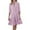 Hot Pink, variant on Conairie Flowy Dress for Women Solid Color V Neck Loose Elegant Long Sleeve Swing Dress Vocation Boho formal Dresses Green L
