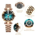 thumbnail image 3 of Women Watch Fashion Diamond Analog Quartz Wristwatches Luxury Ladies Watch with Stainless Steel Band Waterproof Wristwatches Gift for Women, 3 of 8