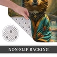 thumbnail image 6 of Rateoe Creekside Meditating Puppy Pattern Flannel Door Mat Indoor Outdoor Entrance, Waterproof All-Weather Doormat,Fade Resistant, Low Profile Entryway Mat 16x24in, 6 of 7