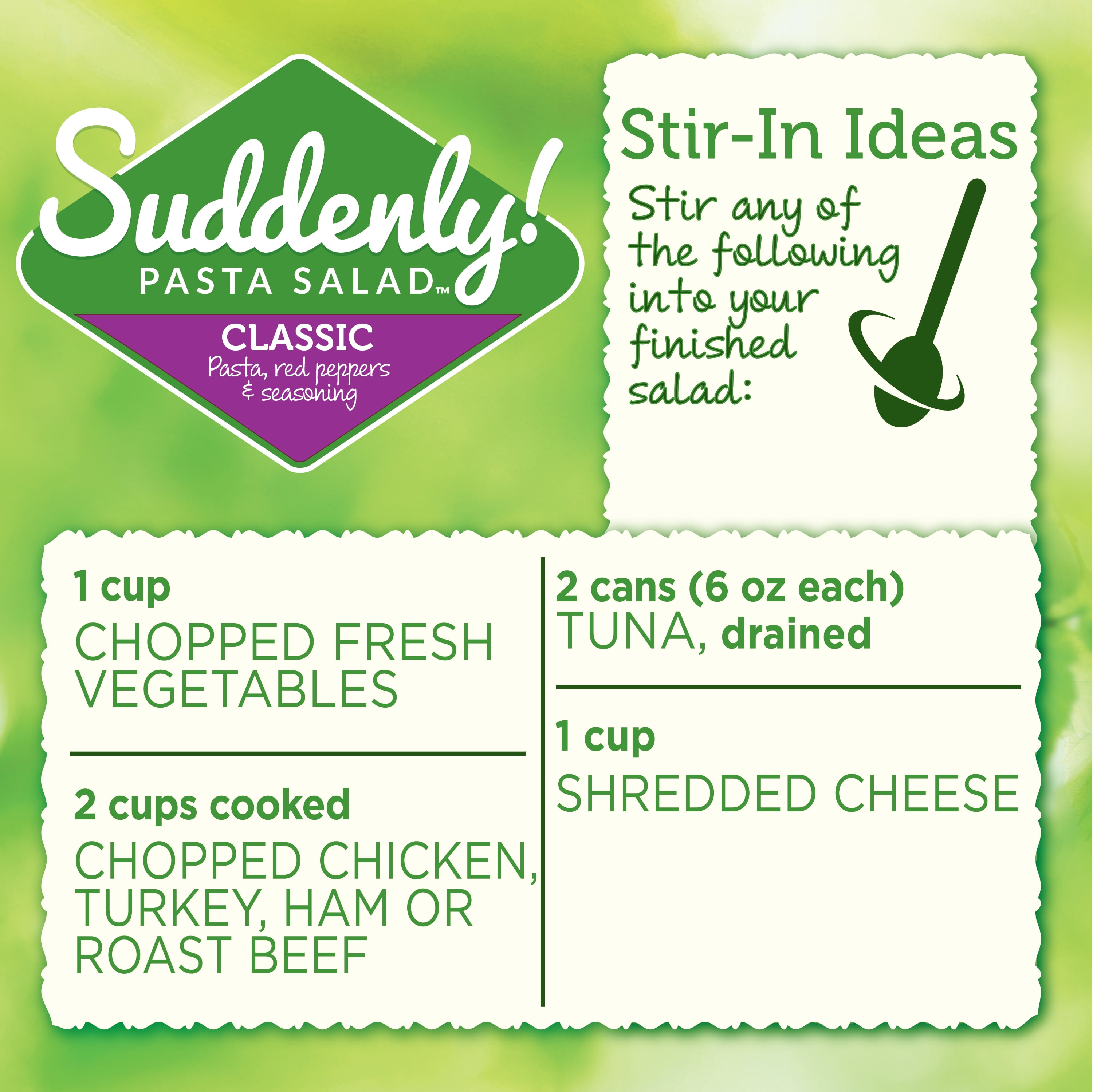 Suddenly Salad Classic Pasta Salad Mix with Red Peppers & Seasoning, 7.75 oz Box