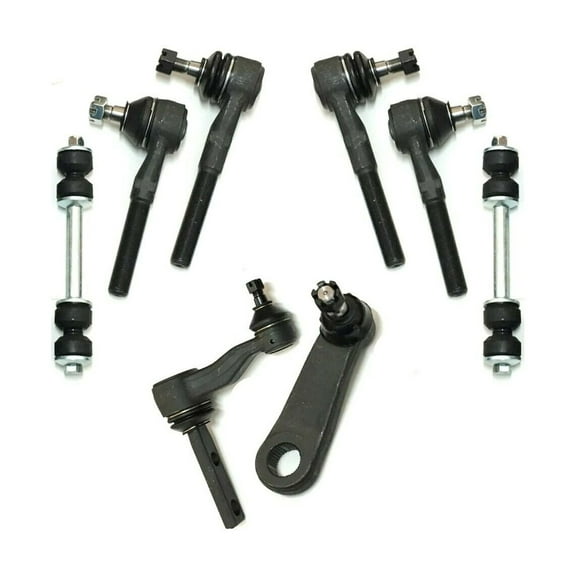 8 Pc Front Suspension Kit Tie Rod Ends Sway Bar Links Pitman & Idler Arm with 2.48" Bolt Patern Fits select: 1997-2003 FORD F150, 1997-2002 FORD EXPEDITION