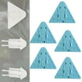 thumbnail image 4 of Maoww Baby Child Safety Lock ABS Window Protection Sliding Door Padlock for Patio Closet Wardrobe blue 5pcs, 4 of 6