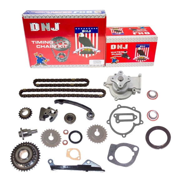 DNJ TK640WP Timing Chain Kit with Water Pump Fits Cars & Trucks 91-99 Nissan 1.6L L4 DOHC 16V
